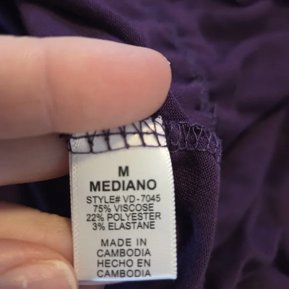 Zenana Outfitters Purple Long-Sleeve Ruffle-Hem Dress - Picture 6 of 6